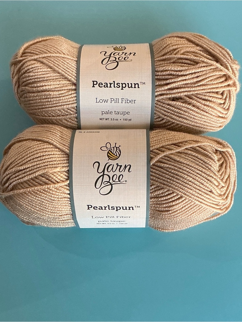 Yarn Bee Pearlspun Pale Taupe Yarn